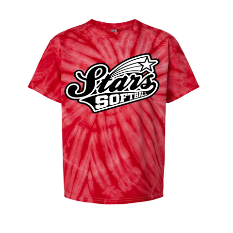 Stars Short Sleeve Tie Dye Youth/Adult