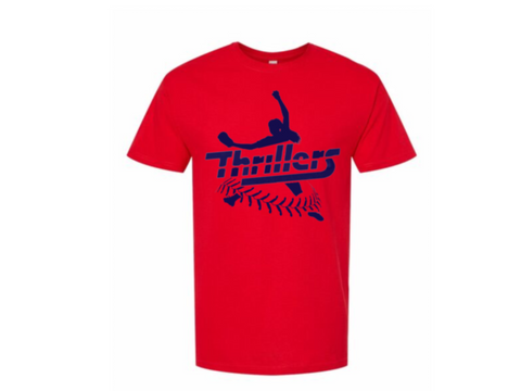 Thriller player short sleeve red with blue