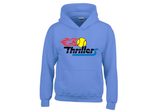 Thrillers Flame Hoodie with last name and number